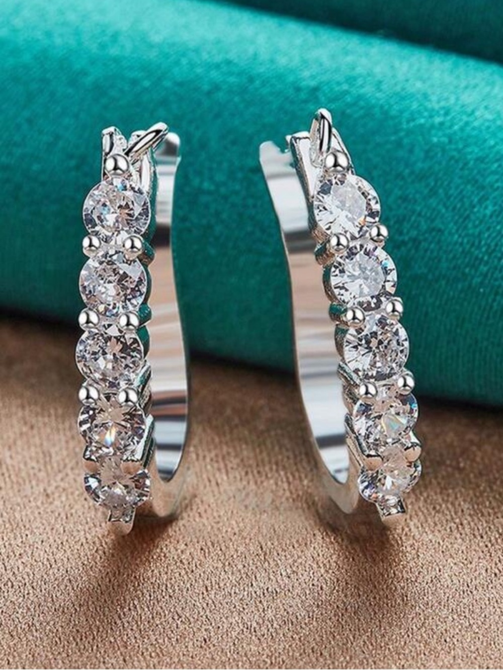925 Small Hoop Huggie Earrings